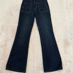 Pilcro Midnight Blue Wide Leg Jeans